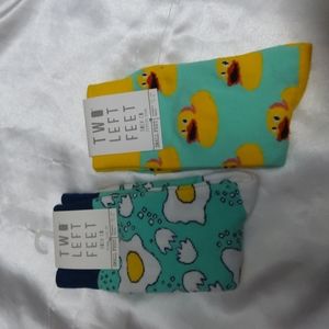 TWO LEFT FEET SOCKS NWOT